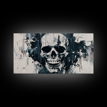Gothic Skull Art Canvas Print