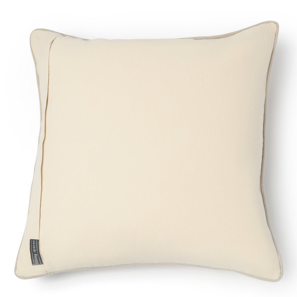 Maria Linen Floral Pillow Cover - Noir