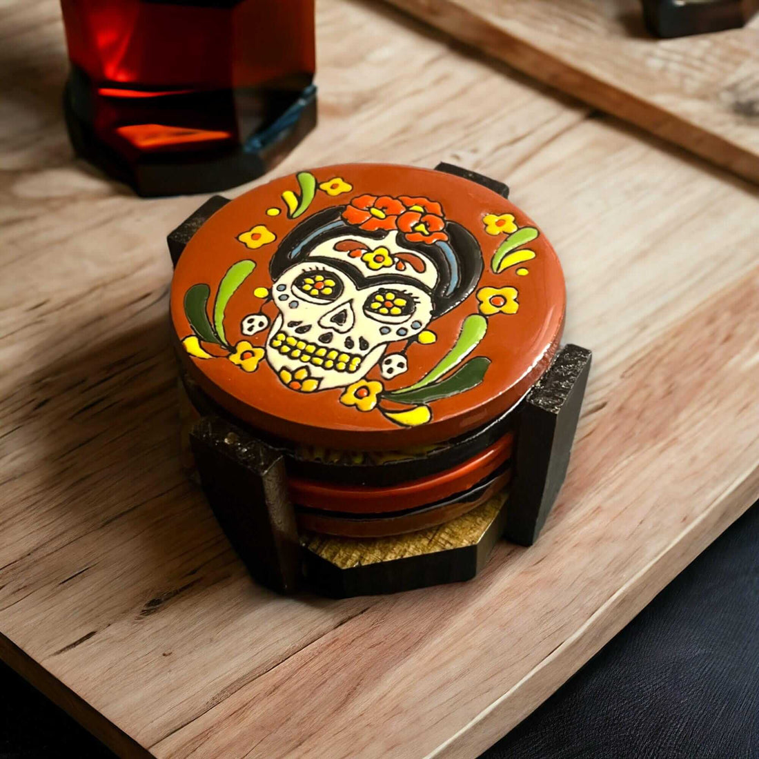 Custom Hand-Painted Talavera Coaster | Choose Your Design
