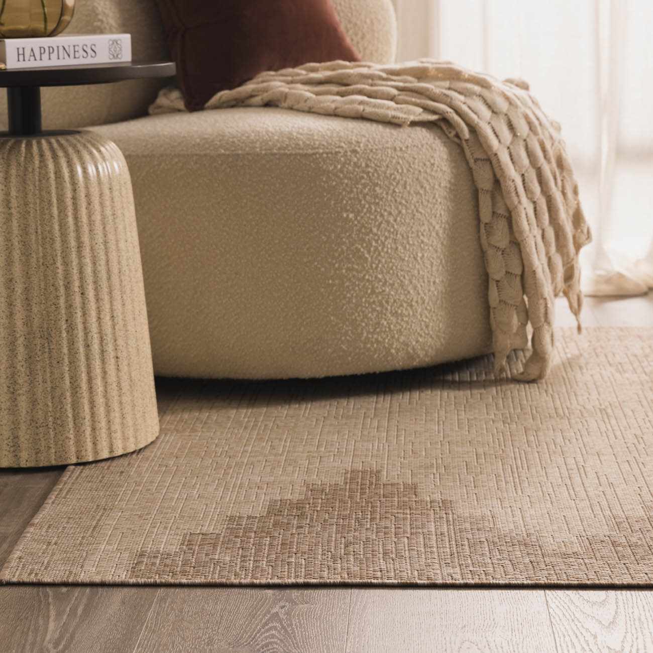 Djugun Beige Indoor &amp; Outdoor Rug