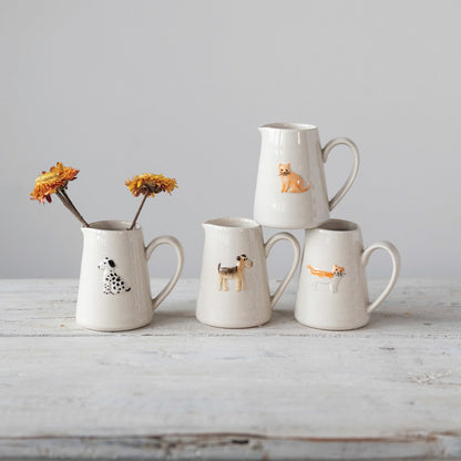 Hand-Painted Ceramic Animal Creamer