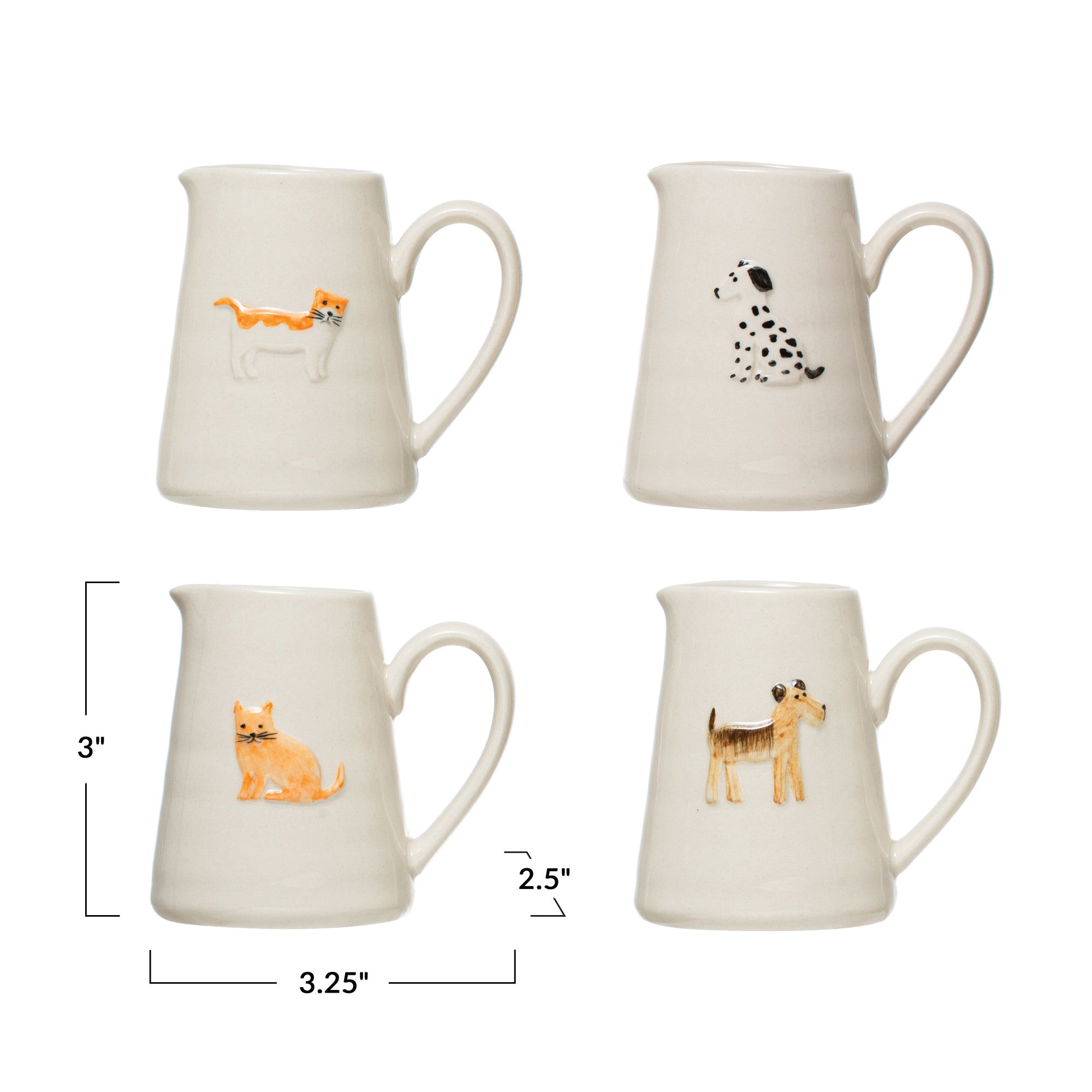 Hand-Painted Ceramic Animal Creamer