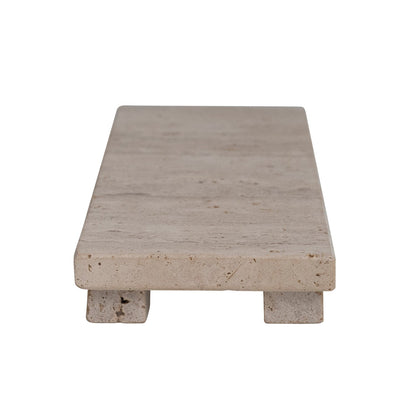 Travertine Stone Footed Cheese &amp; Serving Board