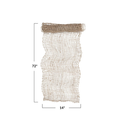 Hand-Woven Natural Banana Leaf Table Runner