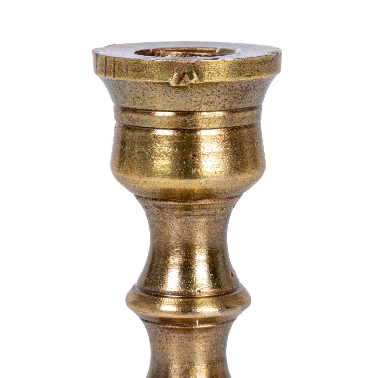 Antique Brass Mini Taper Candle Holders