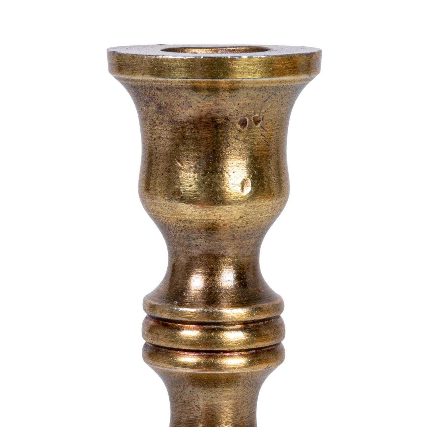 Antique Brass Mini Taper Candle Holders