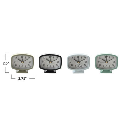 Mini Metal Footed Alarm Clock | 4 Colors