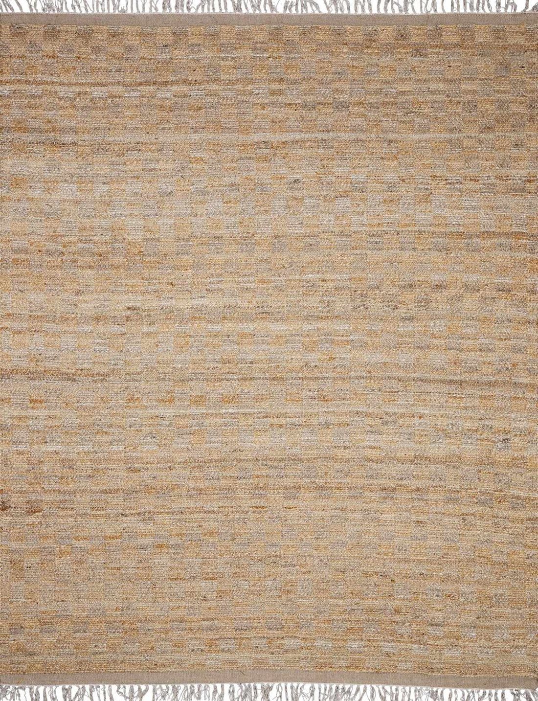 Lonut Checkered Jute Area Rug - Promo