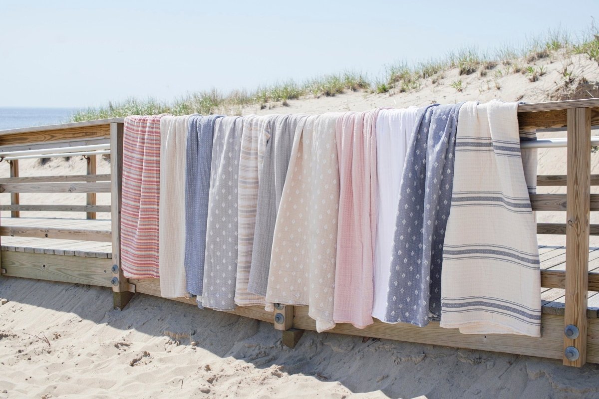 Solid Kantha Pick Stitch Yarn Dyed Cotton Woven Quilt Sets - 5 Colors