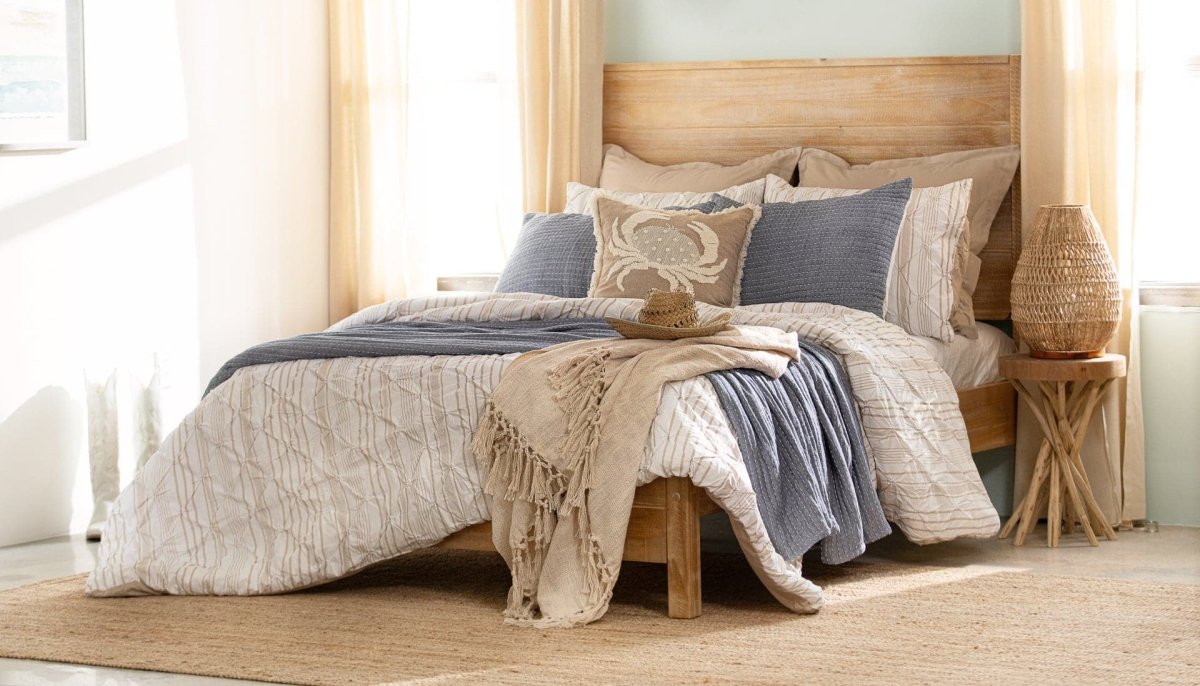 Solid Kantha Pick Stitch Yarn Dyed Cotton Woven Quilt Sets - 5 Colors