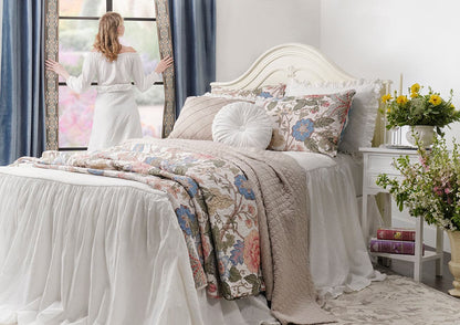 Belgian Flax Linen Rich Cotton Blend Quilt Sets - 4 Colors
