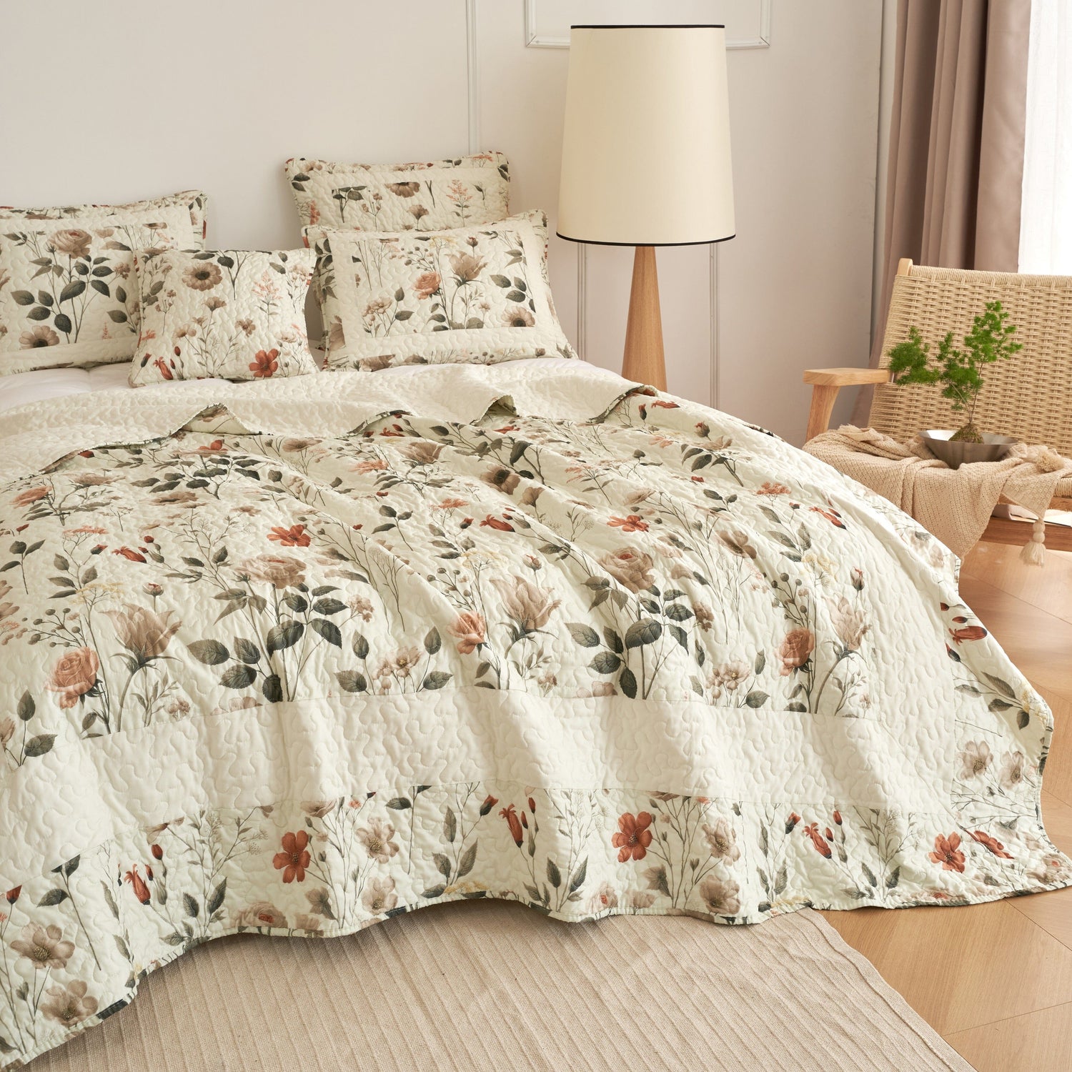 Bed in a Bag Quilted Bedding Set - Enchanted Meadow