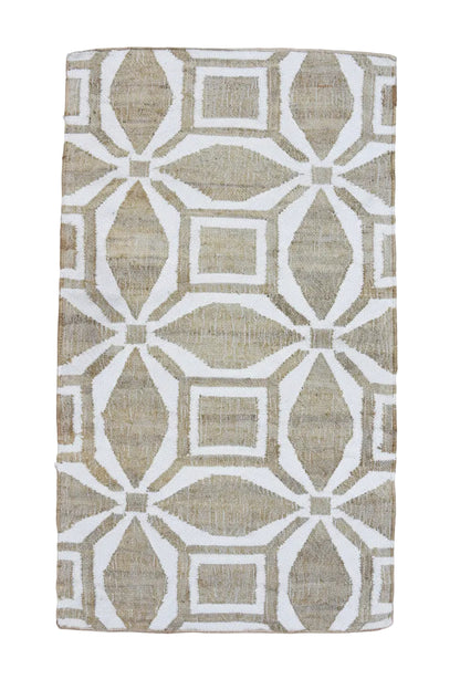 Timbergirl Geometric Cream Handmade Rug