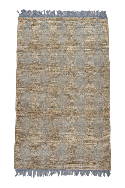 Timbergirl Natural Grey Jute and Cotton Handmade Rug