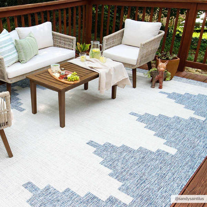 Djugun Blue Indoor/Outdoor Rug