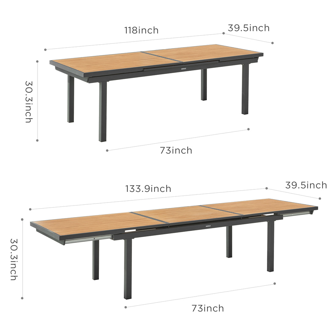 Heck 12 Person Teak Outdoor Extendable Dining Table Set With Cushions