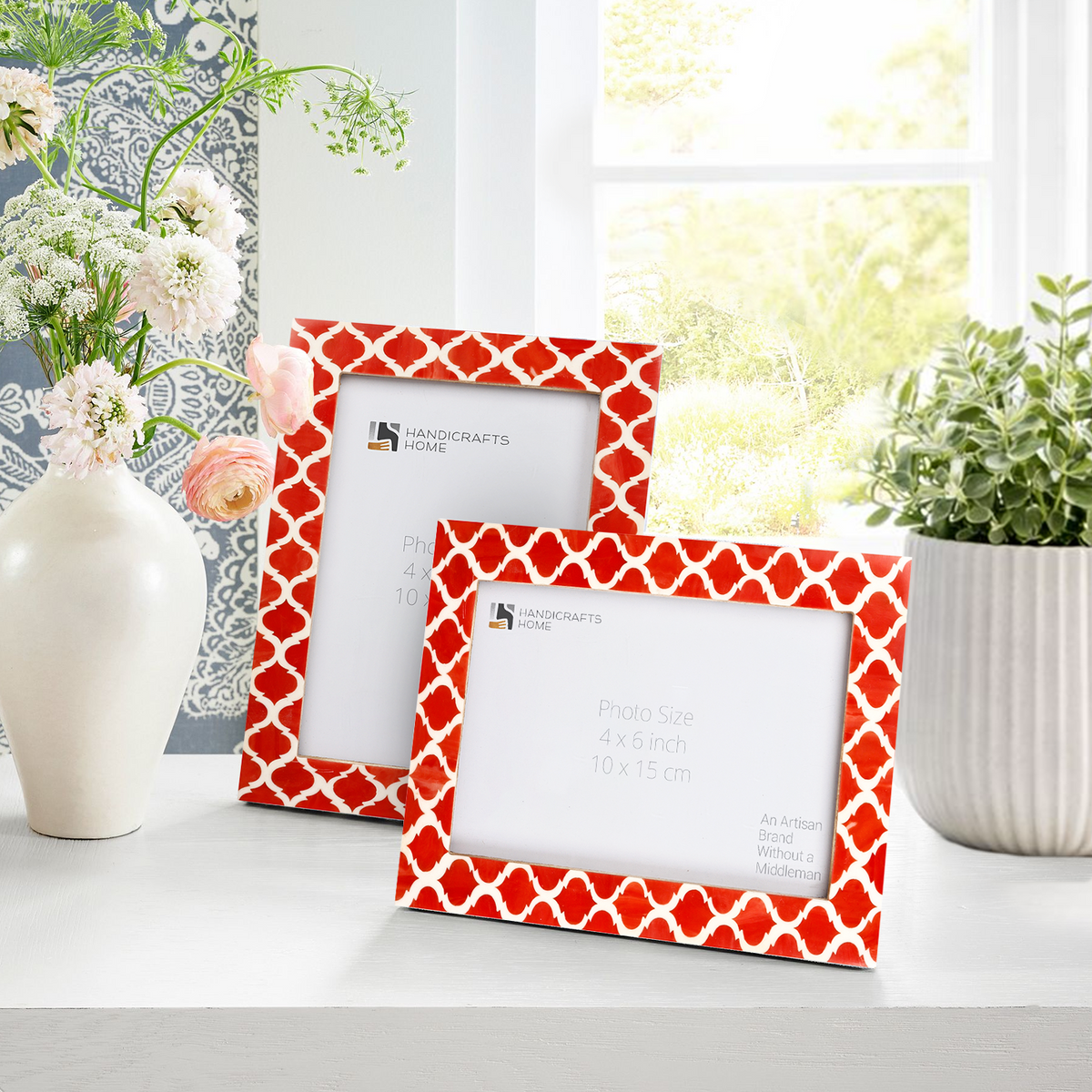 Casablanca Pimienta Resin Inlay Picture Frame Set 2