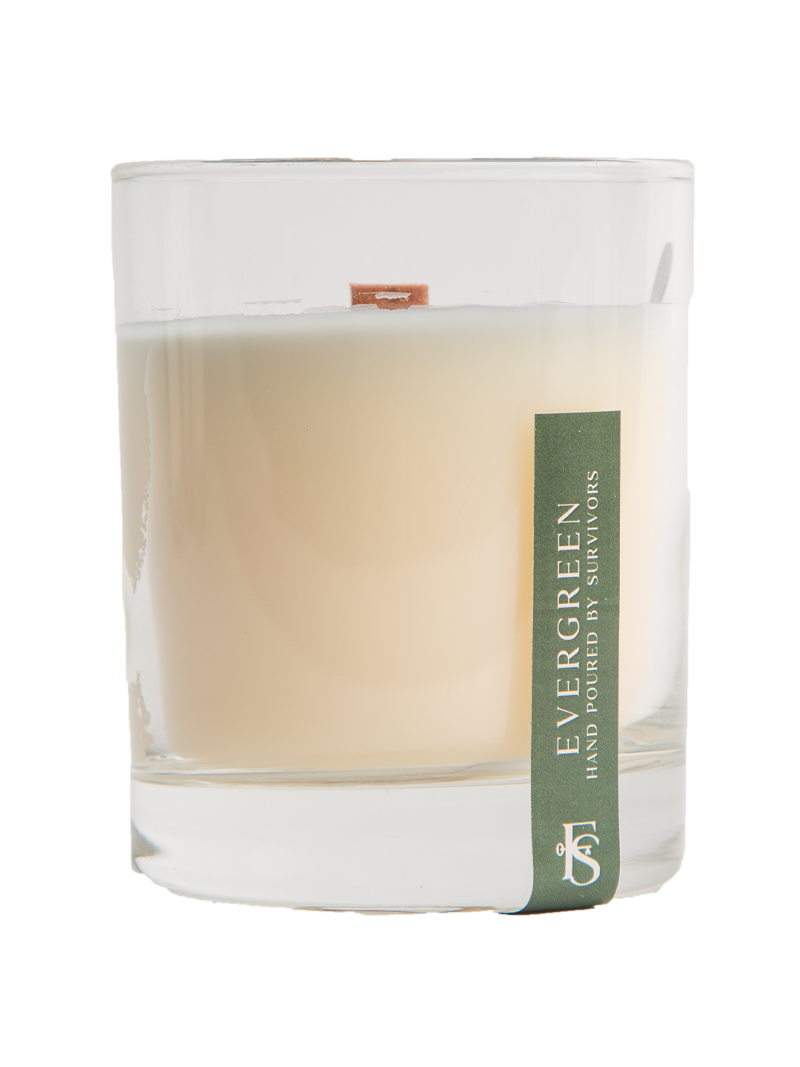 Evergreen Wooden Wick Candle