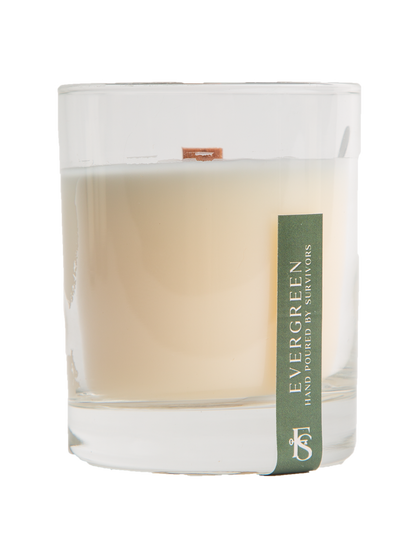 Evergreen Wooden Wick Candle