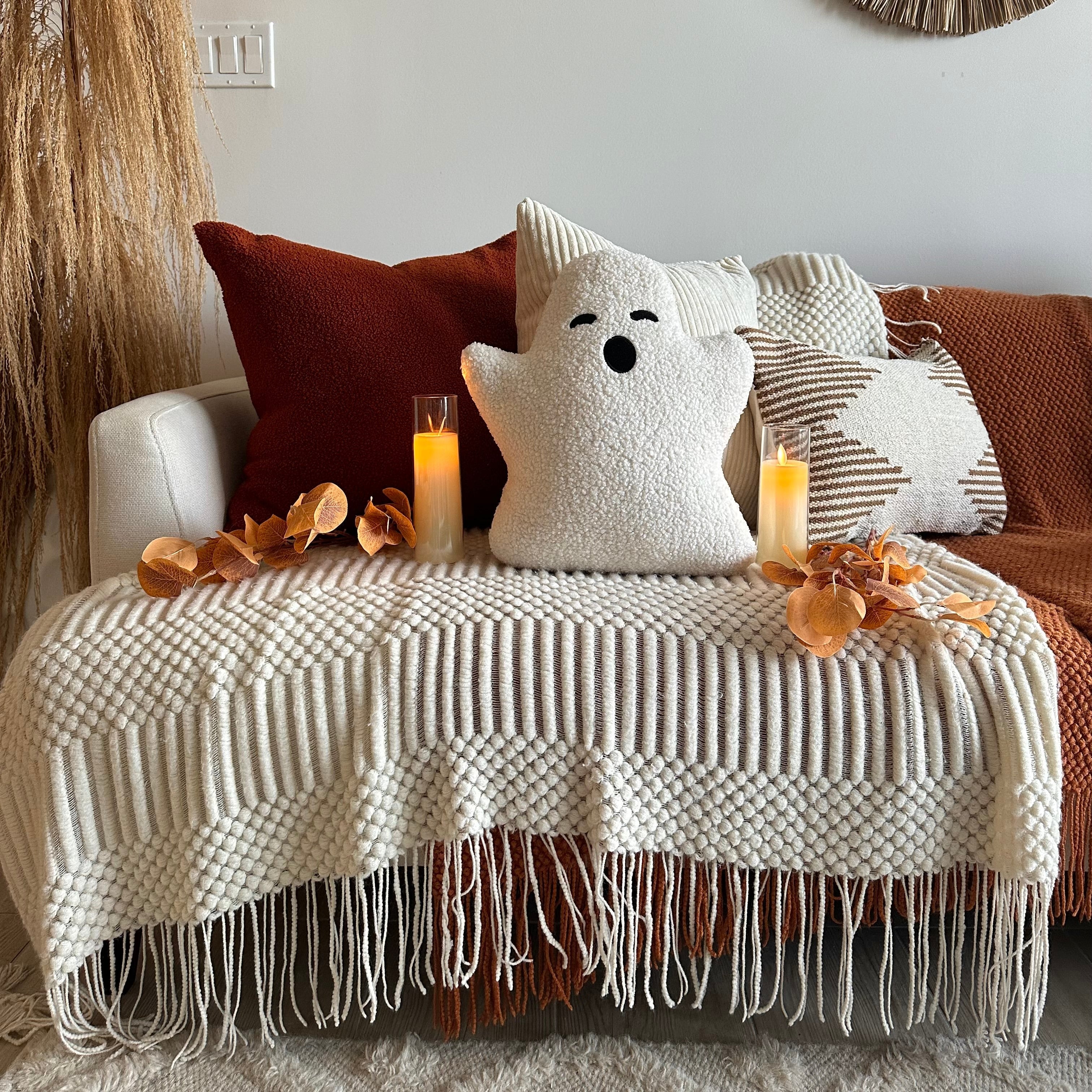 Sherpa Ghost Pillow