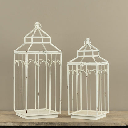 Ashley White Metal Lantern