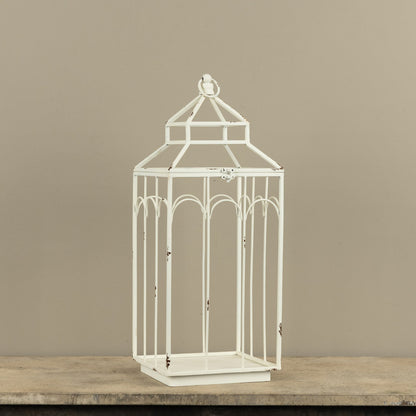 Ashley White Metal Lantern