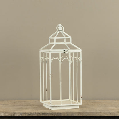 Ashley White Metal Lantern