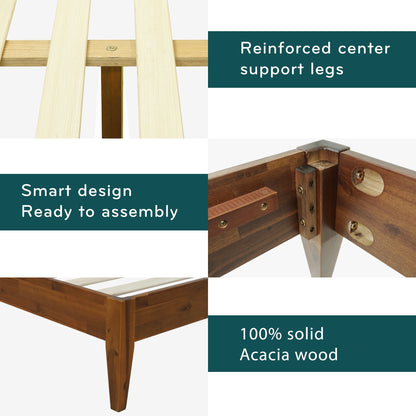 Mervyn Solid Acacia Wood Platform Bed