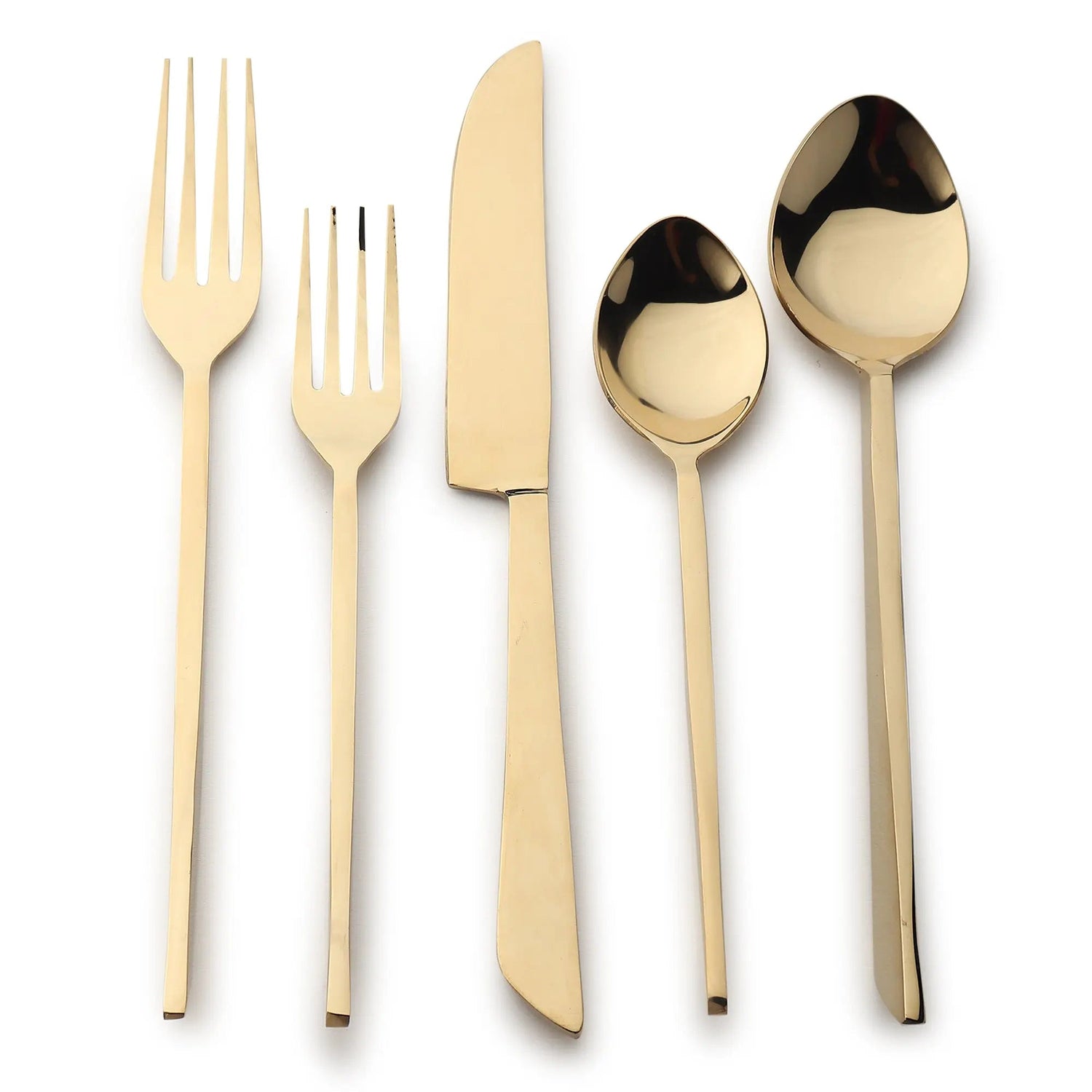 Fairfax 5 Pc. Flatware Set in Bronze or Gold