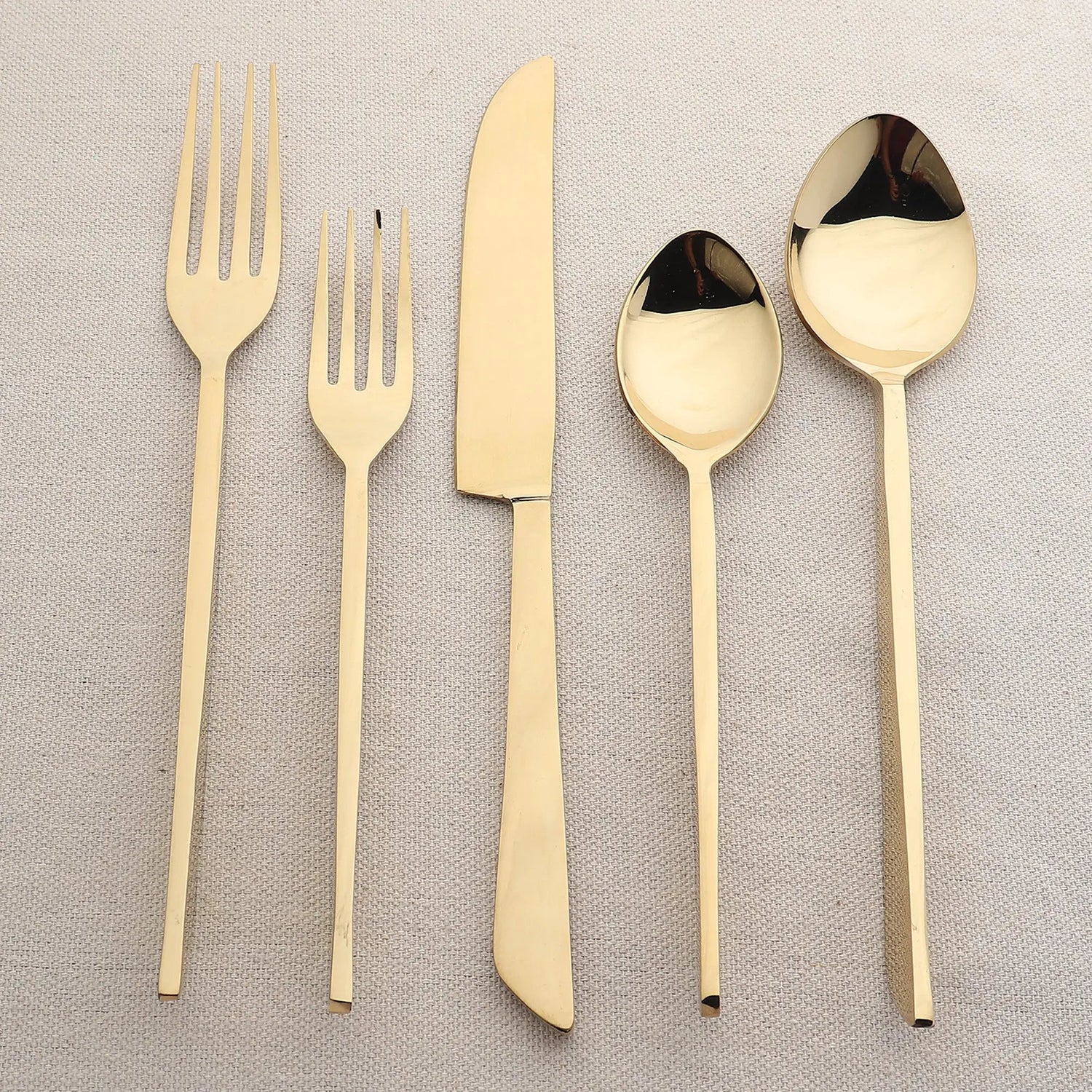 Fairfax 5 Pc. Flatware Set in Bronze or Gold