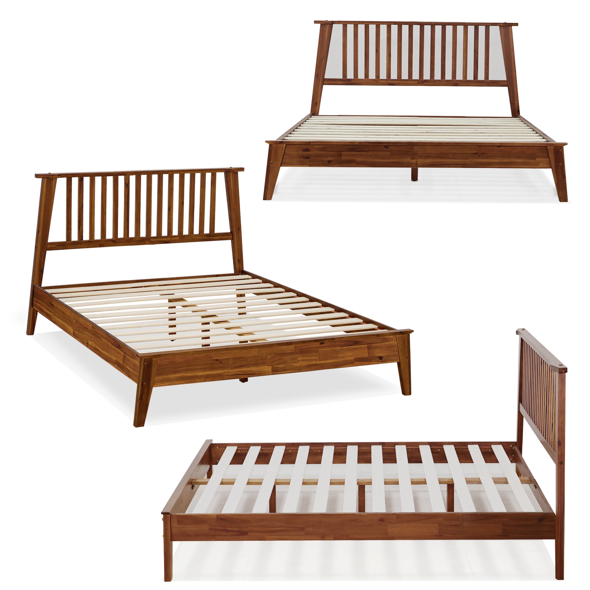 Kaylin Solid Acacia Wood Bed Frame