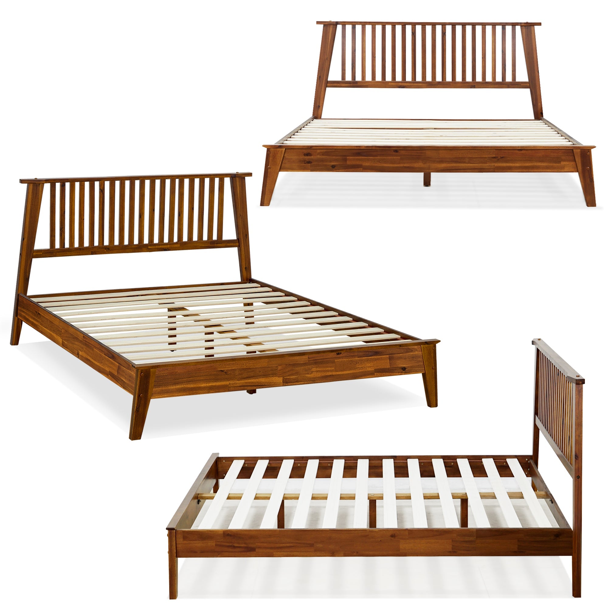 Kaylin Solid Acacia Wood Bed Frame