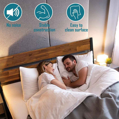 Acacia Callisto Solid Wood Bedframe in Black Ristretto or Walnut Finish