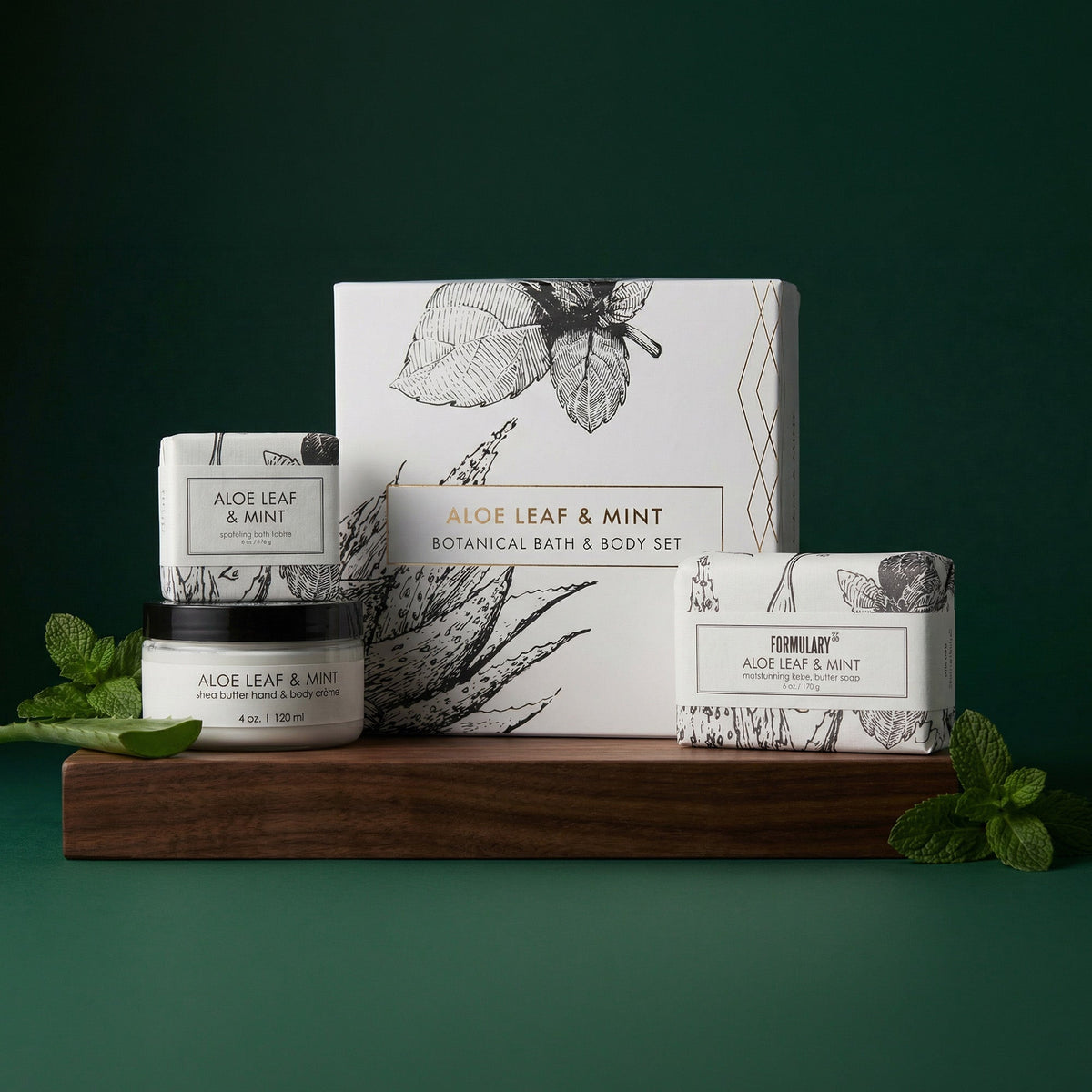 Aloe Leaf &amp; Mint - Complete Fragrance Gift Set