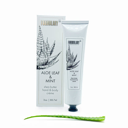 Aloe Leaf &amp; Mint - On-the-Go Shea Butter Hand and Body Creme Tube