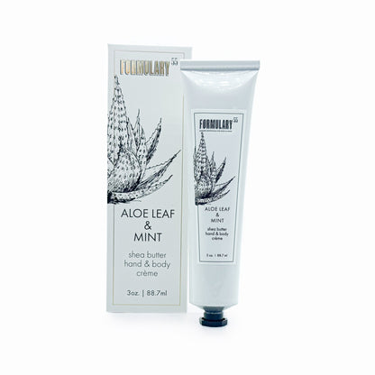 Aloe Leaf &amp; Mint - On-the-Go Shea Butter Hand and Body Creme Tube