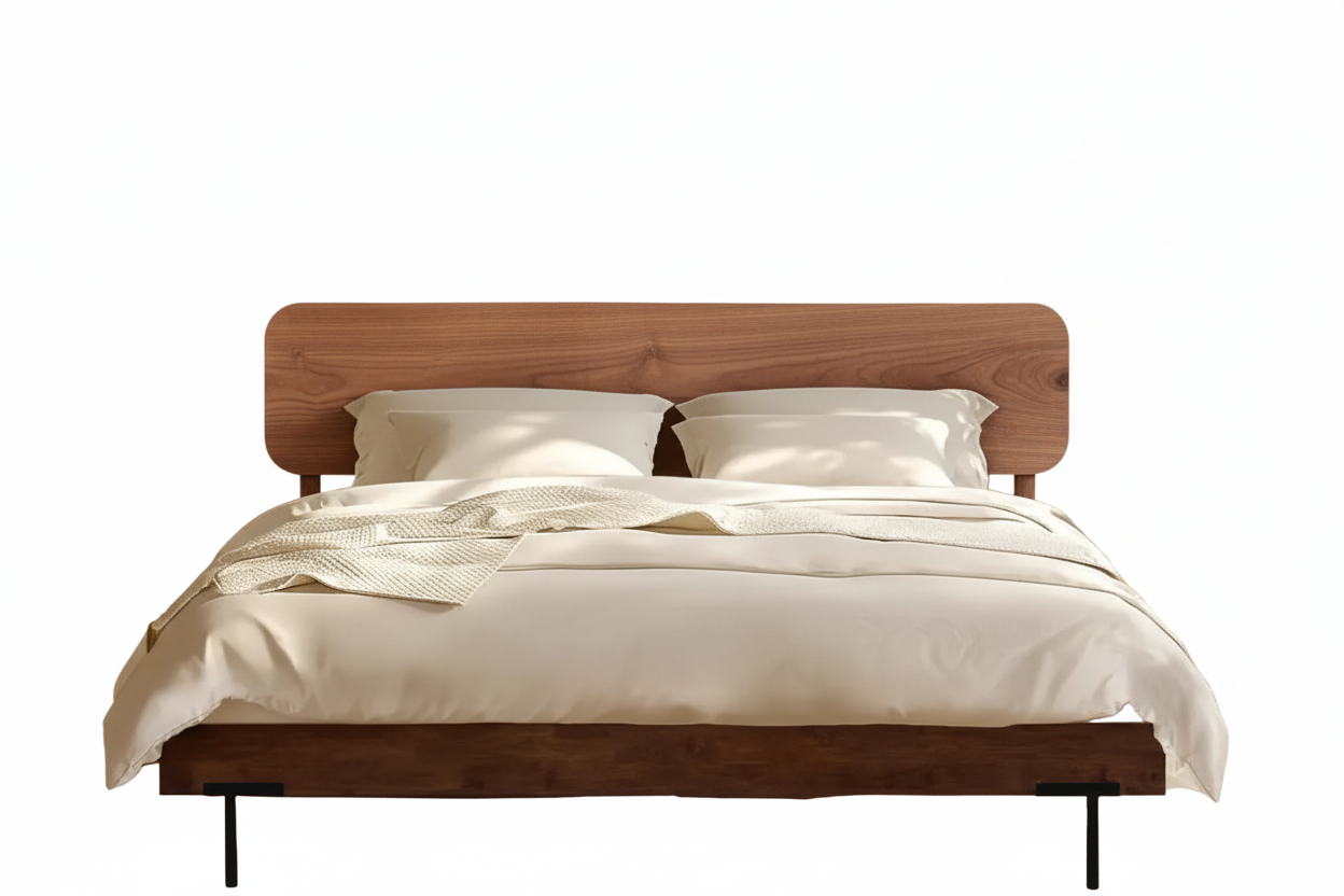 Frida Deluxe Solid Wood Bed Frame - Premium Quality Craftsmanship and Timeless Elegance