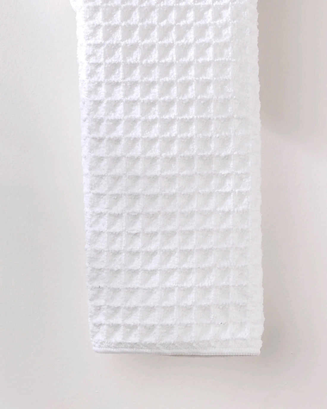 Cloud Waffle Bath Towels in White