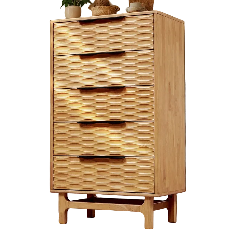 Acacia Elara Dresser with 5 Drawers for Stylish Storage Solutions - 2 Colors