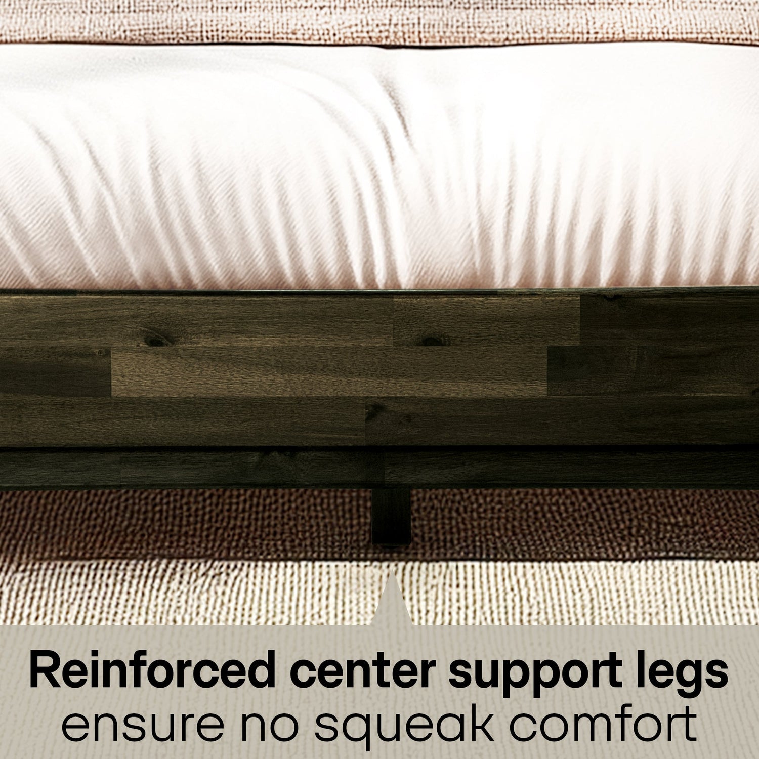 Aurora Acacia Solid Wood Bed Frame - Mocha, Walnut, Caramel, Chocolate