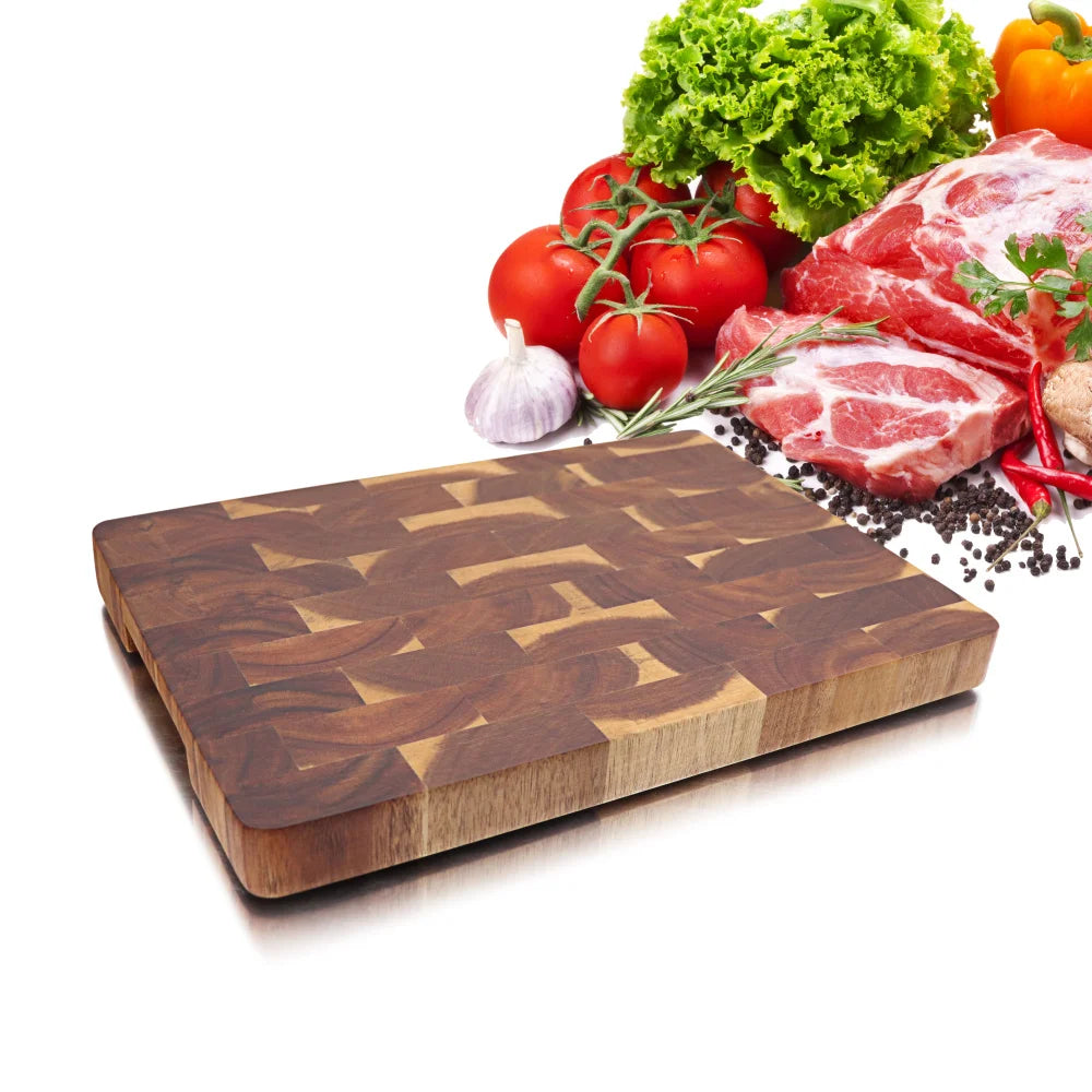 Premium End Grain Acacia Wood Cutting Board