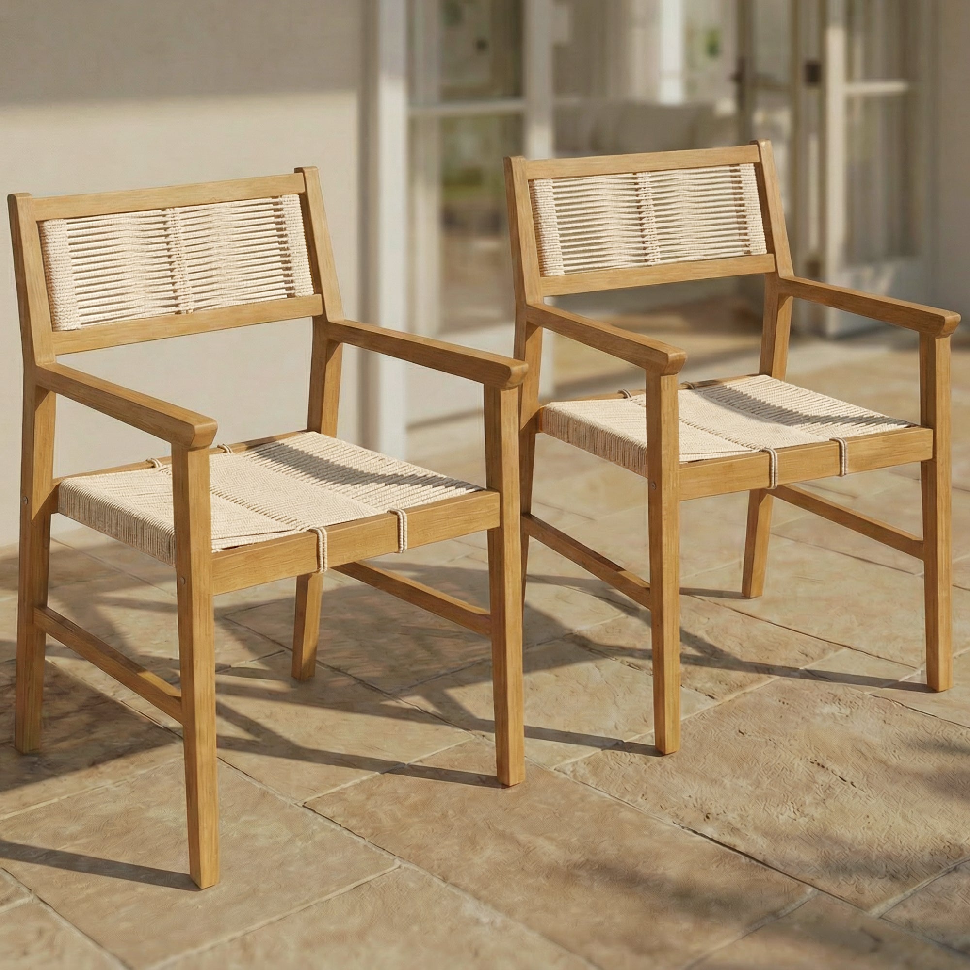 Heritage Indoor/Outdoor Armchairs - Set of 2