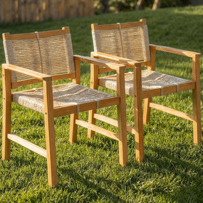 Heritage Wide Indoor/Outdoor Armchairs - Set of 2