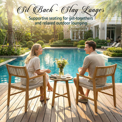 Heritage Indoor/Outdoor Armchairs - Set of 2