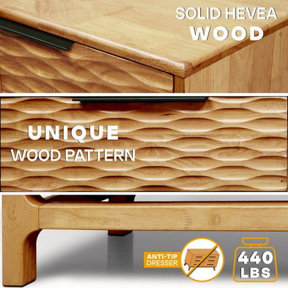 Acacia Elara Dresser with 5 Drawers for Stylish Storage Solutions - 2 Colors