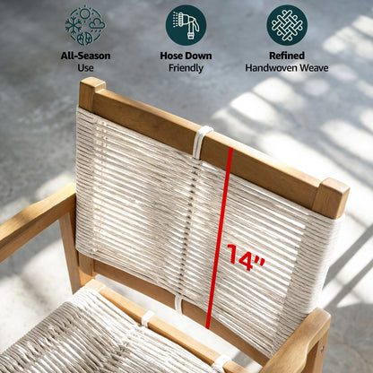 Heritage Wide Indoor/Outdoor Armchairs - Set of 2