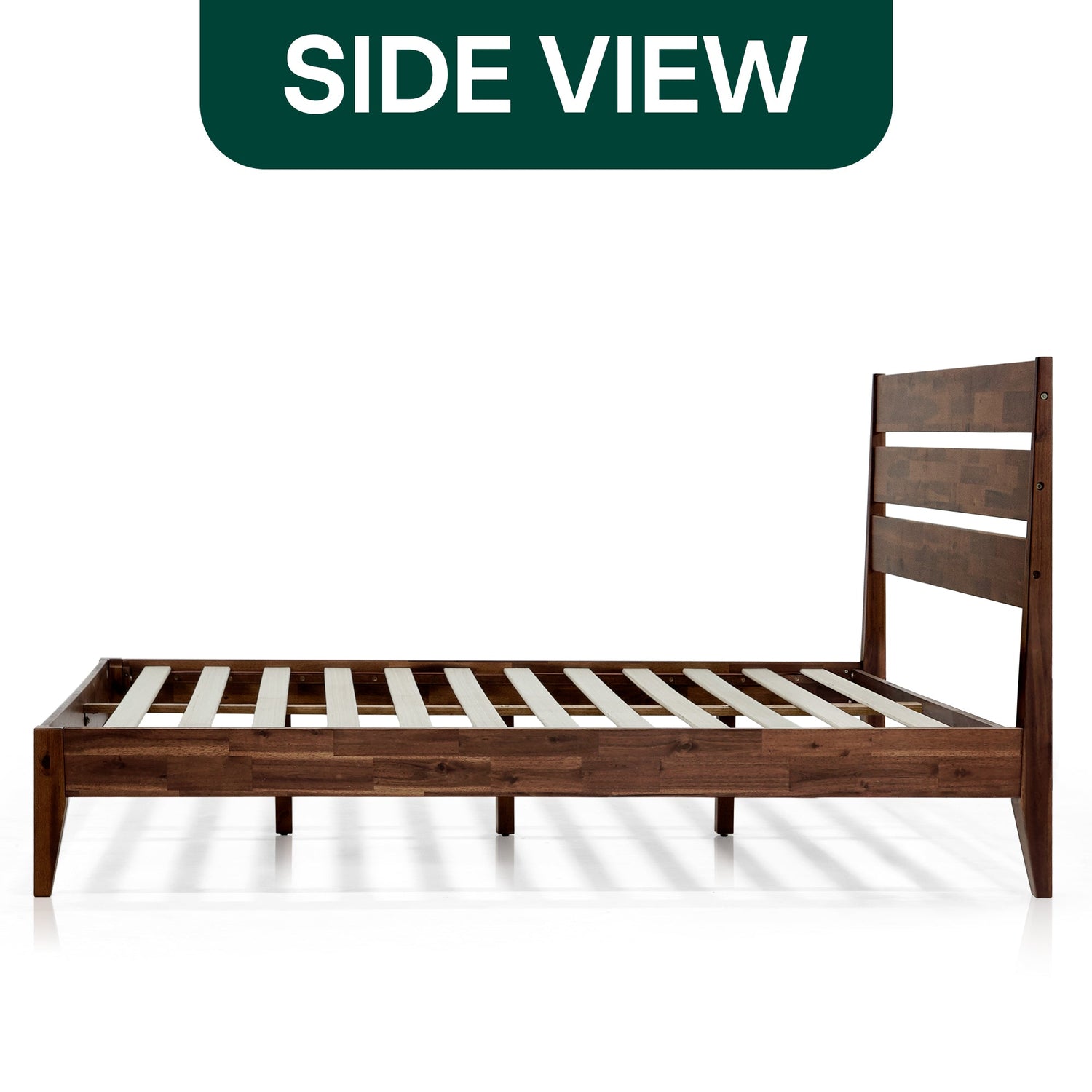 Emery Solid Acacia Wood Bed Frame - Multiple Finishes