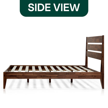 Emery Solid Acacia Wood Bed Frame - Multiple Finishes