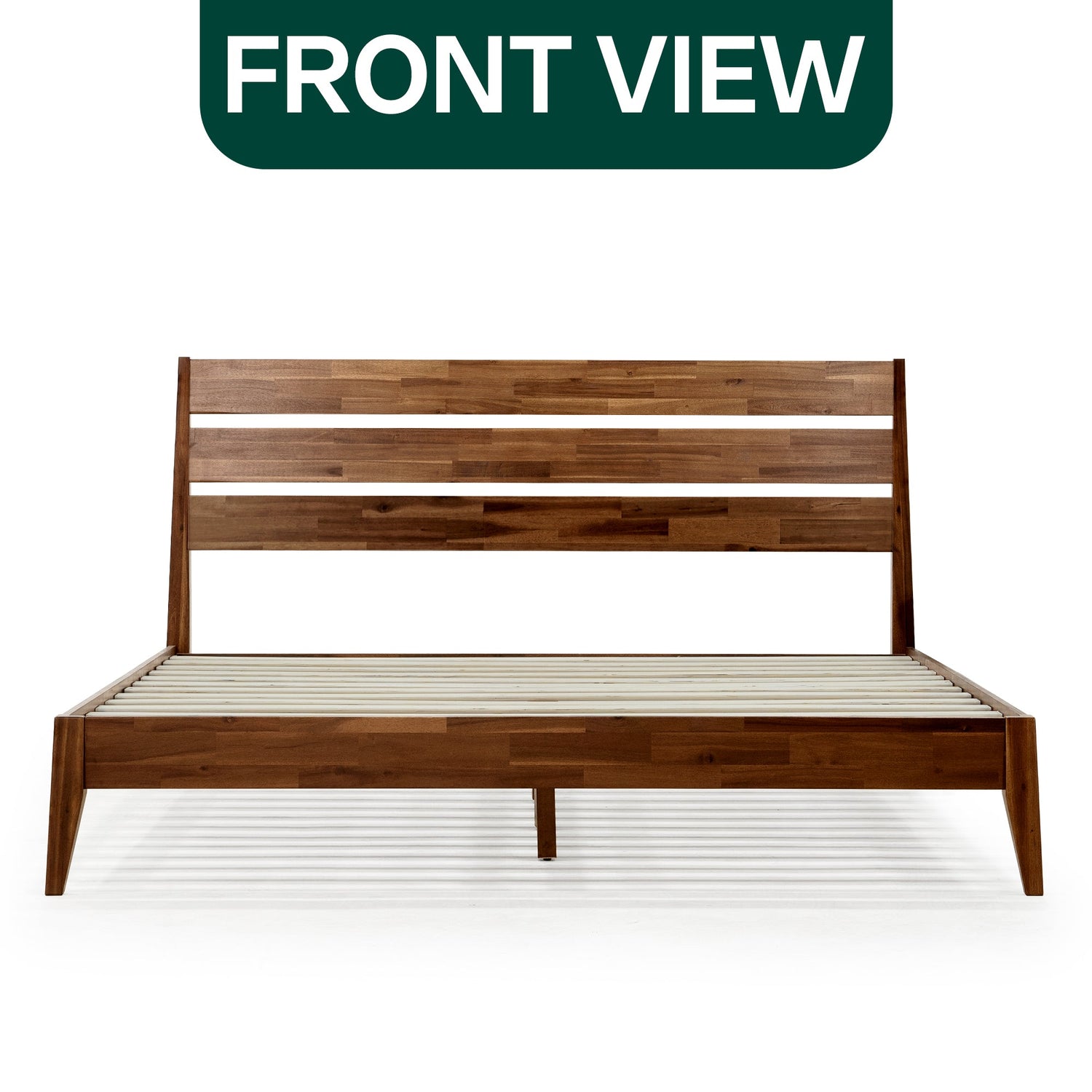 Emery Solid Acacia Wood Bed Frame - Multiple Finishes