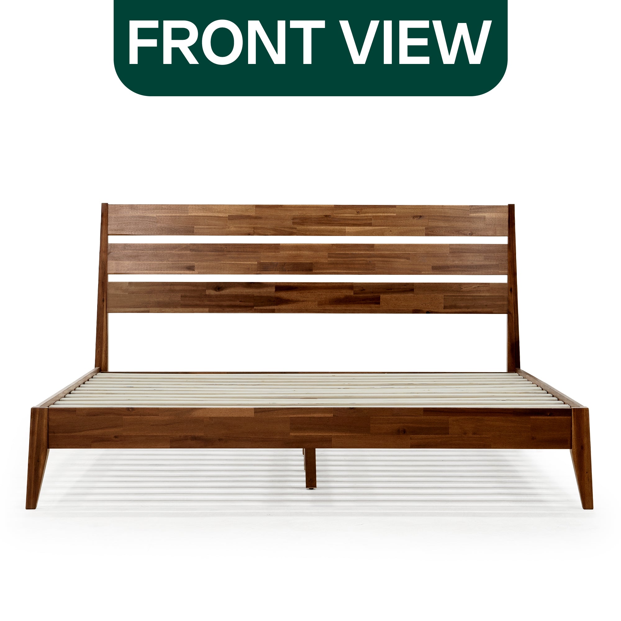 Emery Solid Acacia Wood Bed Frame - Multiple Finishes